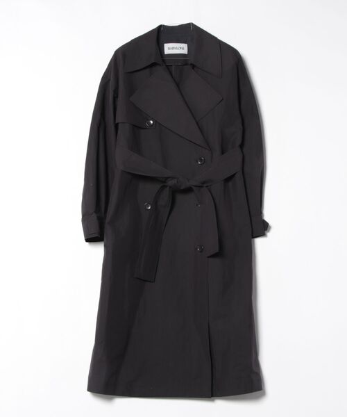 セール】コットンナイロンロングトレンチ（トレンチコート）｜BABYLONE