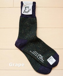 Put on socks（プットオンソックス）の「【Put on socks/プットオンソックス】"Flutter　フラッター　配色 ウール ネップ ソックス（ソックス/靴下）」