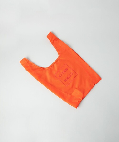 CITEN(シテン)の「<CITEN>CITENクッションチャームエコバッグS(エコバッグ/サブバッグ・レディース・ダークグレー/ベージュ/ライトブルー/ホワイト/オレンジ・FREE)」の5枚目の写真