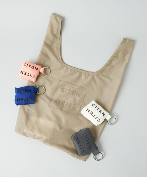CITEN(シテン)の「<CITEN>CITENクッションチャームエコバッグS(エコバッグ/サブバッグ・レディース・ダークグレー/ベージュ/ライトブルー/ホワイト/オレンジ・FREE)」の6枚目の写真