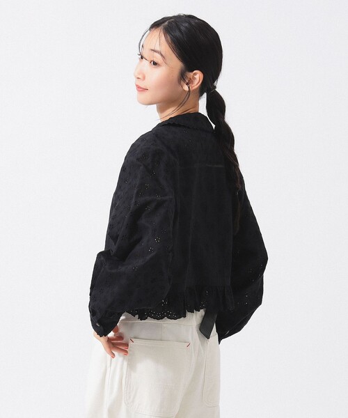 【 BEAMS BOY 】今期新作　カットワーク ショート シャツ BEAMS BOY（ビームスボーイ）の「カットワーク ショート シャツ