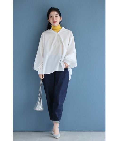 cawaii（カワイイ）の「首・袖のきれいを守る 汚れ防止ブラウス（シャツ/ブラウス・レディース・ホワイト・FREE）」の4枚目の写真