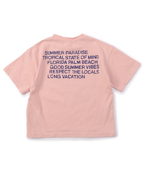 F.O.KIDS(エフオーキッズ)の「PALM BEACH POP DINO 半袖Tシャツ(Tシャツ/カットソー・キッズ・オフホワイト/ライム/ピンク・140/130/120/110/100/90/80)」の8枚目の写真
