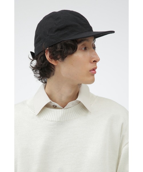 MHL.（エムエイチエル）の「SOFT PEAK CAP（キャップ・レディース・ブラック/カーキ・FREE）」の6枚目の写真