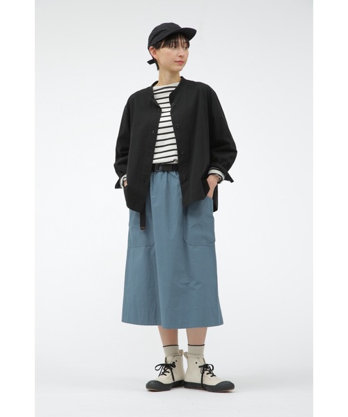 MHL.（エムエイチエル）の「SOFT PEAK CAP（キャップ・レディース・ブラック/カーキ・FREE）」の5枚目の写真