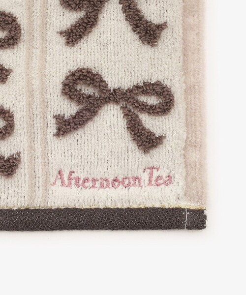Afternoon Tea（アフタヌーンティー）の「リボンジャカードミニタオル（ハンカチ/ハンドタオル・レディース・アイボリー/ネイビー/ピンク・ONE SIZE）」の5枚目の写真