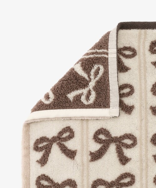 Afternoon Tea（アフタヌーンティー）の「リボンジャカードミニタオル（ハンカチ/ハンドタオル・レディース・アイボリー/ネイビー/ピンク・ONE SIZE）」の6枚目の写真