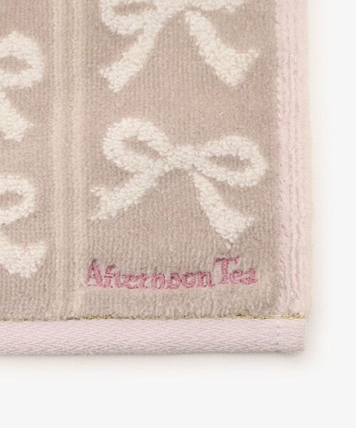Afternoon Tea（アフタヌーンティー）の「リボンジャカードミニタオル（ハンカチ/ハンドタオル・レディース・アイボリー/ネイビー/ピンク・ONE SIZE）」の9枚目の写真
