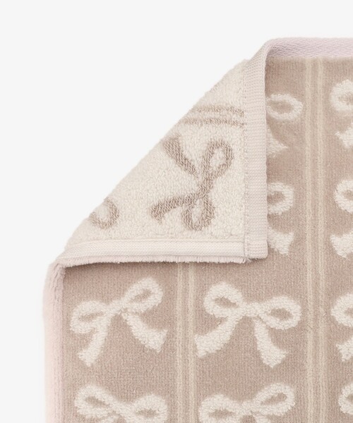 Afternoon Tea（アフタヌーンティー）の「リボンジャカードミニタオル（ハンカチ/ハンドタオル・レディース・アイボリー/ネイビー/ピンク・ONE SIZE）」の10枚目の写真