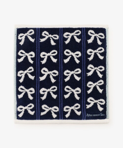 Afternoon Tea（アフタヌーンティー）の「リボンジャカードミニタオル（ハンカチ/ハンドタオル・レディース・アイボリー/ネイビー/ピンク・ONE SIZE）」の12枚目の写真