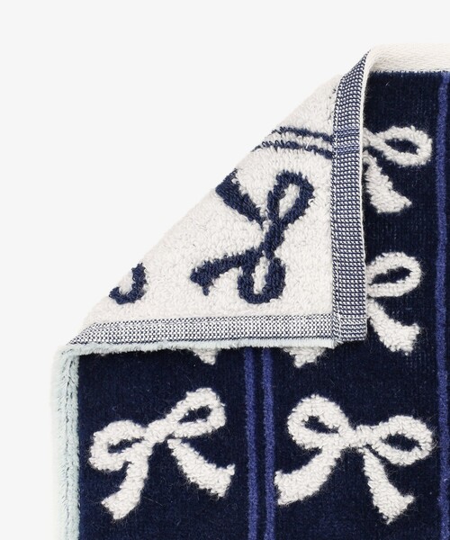 Afternoon Tea（アフタヌーンティー）の「リボンジャカードミニタオル（ハンカチ/ハンドタオル・レディース・アイボリー/ネイビー/ピンク・ONE SIZE）」の14枚目の写真