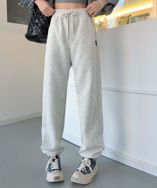 aimoha(アイモハ)の「ドローストリングカジュアルパンツ(スウェットパンツ・レディース・ネイビー/杢グレー/オフホワイト/ブラック・X-LARGE/LARGE/MEDIUM)」の7枚目の写真