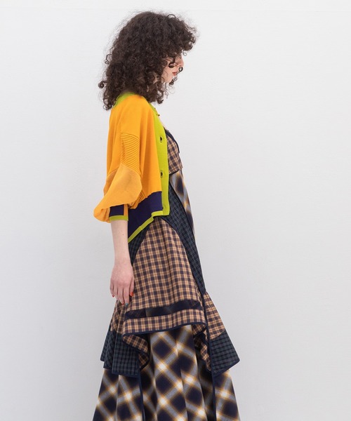 AULA AILA（アウラアイラ）の「チェックキャミソールワンピース（ワンピース・レディース・ブラック/イエロー/ブルー・0）」の16枚目の写真