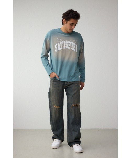 AZUL by moussy（アズールバイマウジー）の「ABEL&CO USA ヴィンテージTシャツ（Tシャツ/カットソー・メンズ・ライトグレー/ライトブルー/ネイビー・FREE）」の5枚目の写真