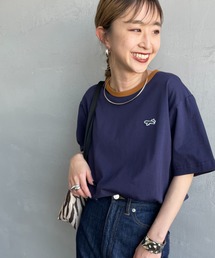 [TOWN CRAFT/タウンクラフト・THE FOX/ザフォックス] 別注 ワンポイントロゴワッペン リンガーTシャツ