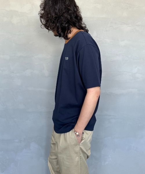 TOWNCRAFT（タウンクラフト）の「[TOWN CRAFT/タウンクラフト・THE FOX/ザフォックス] 別注 ワンポイントロゴワッペン リンガーTシャツ（Tシャツ/カットソー・レディース・ベージュ/ブラック/チャコール/オフホワイト/ライトグレー/ネイビー・L/M/S/XS）」の20枚目の写真