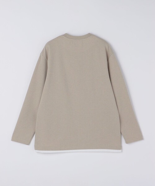 SHIPS Colors(シップス カラーズ)の「SHIPS Colors:フェイクレイヤード ロンT(Tシャツ/カットソー・メンズ・ベージュ/ネイビー/グレー・MEDIUM/LARGE/X-LARGE)」の4枚目の写真
