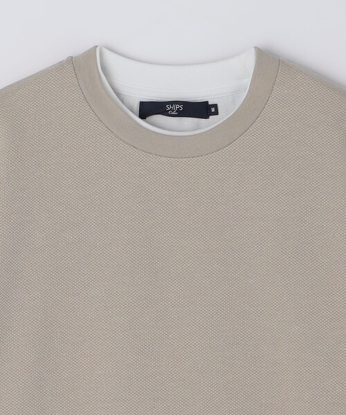 SHIPS Colors(シップス カラーズ)の「SHIPS Colors:フェイクレイヤード ロンT(Tシャツ/カットソー・メンズ・ベージュ/ネイビー/グレー・MEDIUM/LARGE/X-LARGE)」の5枚目の写真