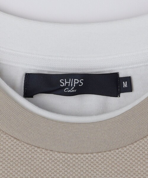 SHIPS Colors(シップス カラーズ)の「SHIPS Colors:フェイクレイヤード ロンT(Tシャツ/カットソー・メンズ・ベージュ/ネイビー/グレー・MEDIUM/LARGE/X-LARGE)」の7枚目の写真