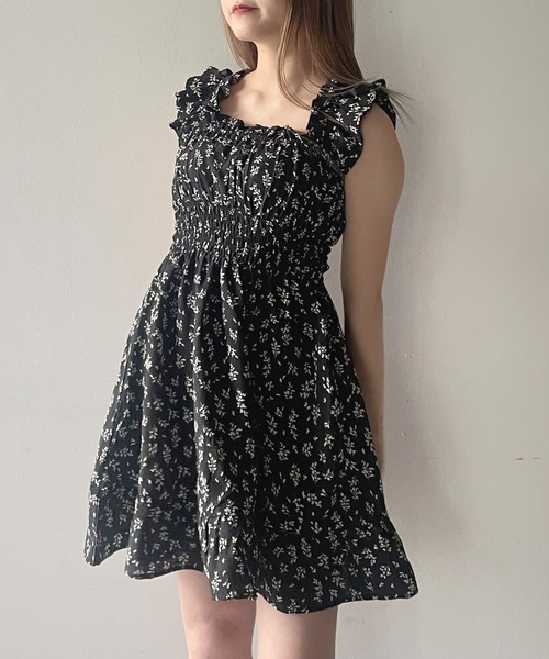 one way（ワンウェイ）の「2way肩リボンミニワンピース（ワンピース・レディース・ホワイト/ブラック/ブラック系その他/ホワイト系その他/ブルー系その他/グレー系その他/ホワイト系その他2/ブラック系その他2/ダークグリーン/ブラウン系その他/ベージュ系その他/グレー系その他2/ネイビー系/ブラック系その他3・FREE）」の21枚目の写真