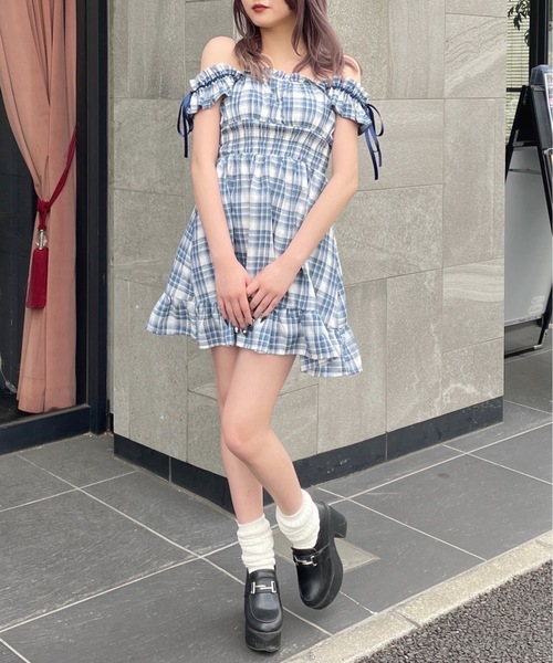 2way肩リボンミニワンピース（ワンピース）｜one way（ワンウェイ）の