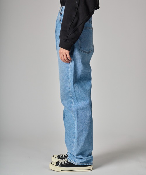 fireservice(ファイヤーサービス)の「【 Fire Service / ファイヤーサービス 】 HIGHRISE STRAIGHT C100 / ハイライズ ストレートデニム(デニムパンツ・レディース・ライトブルー・23/24/25/26/27/28)」の3枚目の写真