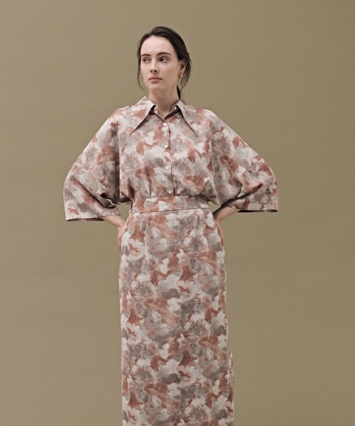 CIEL'AIR(シエルエアー)の「Print Skirt(スカート・レディース・レッド・MEDIUM)」の6枚目の写真