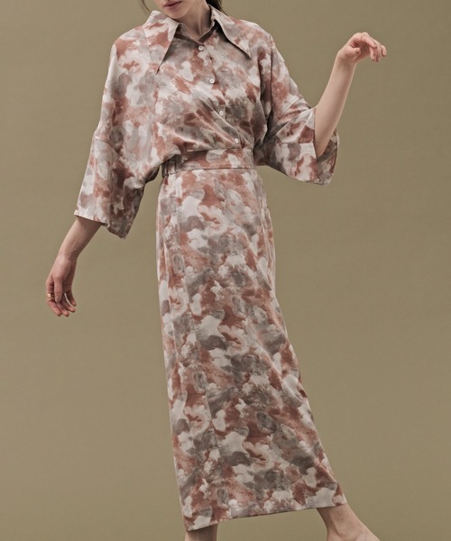 CIEL'AIR(シエルエアー)の「Print Skirt(スカート・レディース・レッド・MEDIUM)」の8枚目の写真