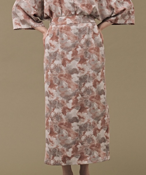 CIEL'AIR(シエルエアー)の「Print Skirt(スカート・レディース・レッド・MEDIUM)」の9枚目の写真