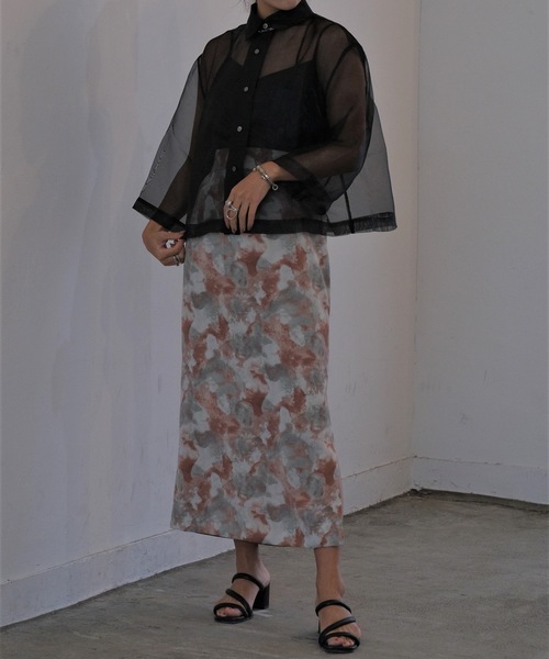 CIEL'AIR(シエルエアー)の「Print Skirt(スカート・レディース・レッド・MEDIUM)」の11枚目の写真