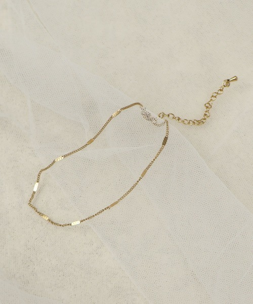 CEMONEMO（セモネモ）の「【金属アレルギー対応】 ステーションチェーン アンクレット / サージカルステンレス316L（アンクレット・レディース・シルバー/ゴールド・FREE）」の12枚目の写真