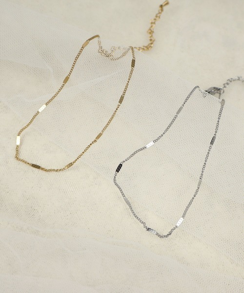 CEMONEMO（セモネモ）の「【金属アレルギー対応】 ステーションチェーン アンクレット / サージカルステンレス316L（アンクレット・レディース・シルバー/ゴールド・FREE）」の17枚目の写真