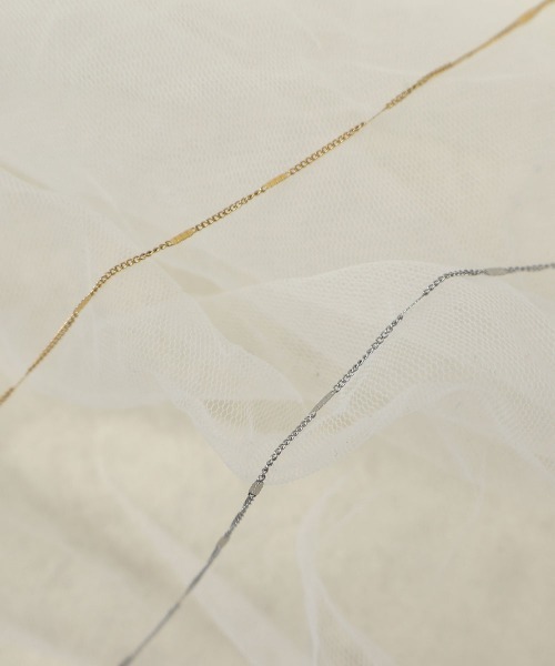 CEMONEMO（セモネモ）の「【金属アレルギー対応】 ステーションチェーン アンクレット / サージカルステンレス316L（アンクレット・レディース・シルバー/ゴールド・FREE）」の20枚目の写真