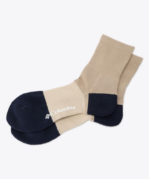Columbia（コロンビア）の「ムレにくい 抗菌防臭加工 Columbia／マザマリザーブミッド ソックス アーチサポート／コロンビア（ソックス/靴下・レディース・ブラック/ベージュ/ネイビー・S/M/L/XL）」の3枚目の写真