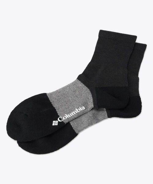 Columbia（コロンビア）の「ムレにくい 抗菌防臭加工 Columbia／マザマリザーブミッド ソックス アーチサポート／コロンビア（ソックス/靴下・レディース・ブラック/ベージュ/ネイビー・S/M/L/XL）」の2枚目の写真