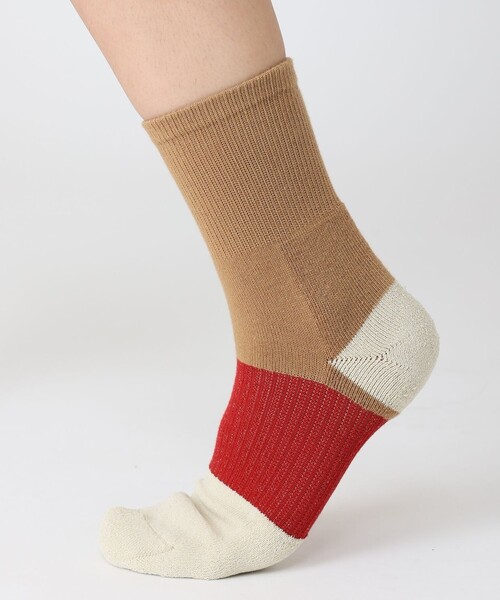 Columbia（コロンビア）の「ムレにくい 抗菌防臭加工 Columbia／マザマリザーブミッド ソックス アーチサポート／コロンビア（ソックス/靴下・レディース・ブラック/ベージュ/ネイビー・S/M/L/XL）」の8枚目の写真