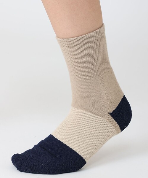 Columbia（コロンビア）の「ムレにくい 抗菌防臭加工 Columbia／マザマリザーブミッド ソックス アーチサポート／コロンビア（ソックス/靴下・レディース・ブラック/ベージュ/ネイビー・S/M/L/XL）」の11枚目の写真