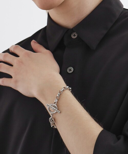 tk.TAKEO KIKUCHI（ティーケータケオキクチ）の「◆グラデーションチェーンブレスレット（ブレスレット・メンズ・シルバー系その他3/シルバー系/シルバー系1/シルバー系2/シルバー系その他/シルバー・00）」の11枚目の写真