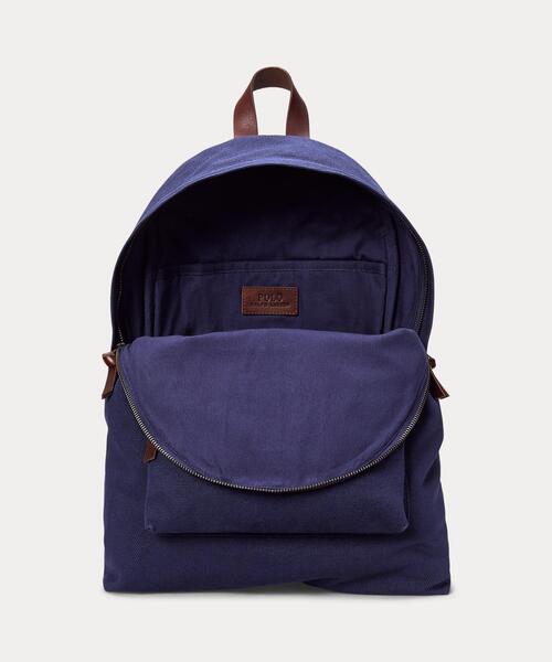 POLO RALPH LAUREN（ポロ ラルフ ローレン）の「Polo ベア キャンバス バックパック（バックパック/リュック・メンズ・ネイビー系1・ONE）」の7枚目の写真