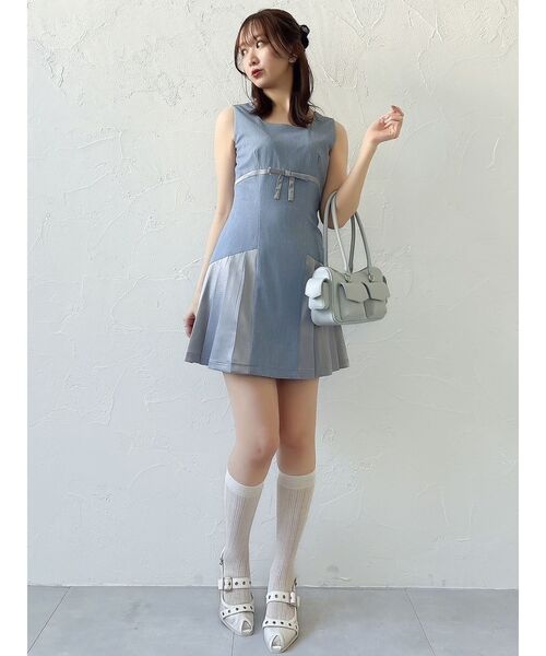 dazzlin（ダズリン）の「ハトメオープントウパンプス（パンプス・レディース・ブラック/オフホワイト・MEDIUM/LARGE）」の8枚目の写真