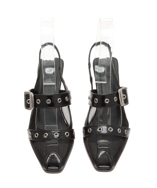 dazzlin（ダズリン）の「ハトメオープントウパンプス（パンプス・レディース・ブラック/オフホワイト・MEDIUM/LARGE）」の9枚目の写真