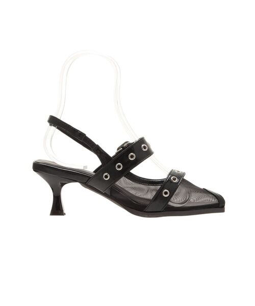 dazzlin（ダズリン）の「ハトメオープントウパンプス（パンプス・レディース・ブラック/オフホワイト・MEDIUM/LARGE）」の11枚目の写真