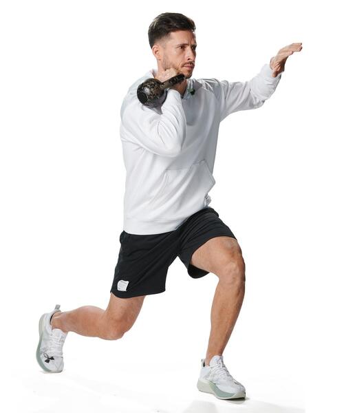 UNDER ARMOUR(アンダーアーマー)の「UAモチベート 二ット プルオーバー フーディー(トレーニング/メンズ)(スウェット・メンズ・ホワイト・S/M/XL/L/3XL/2XL)」の6枚目の写真