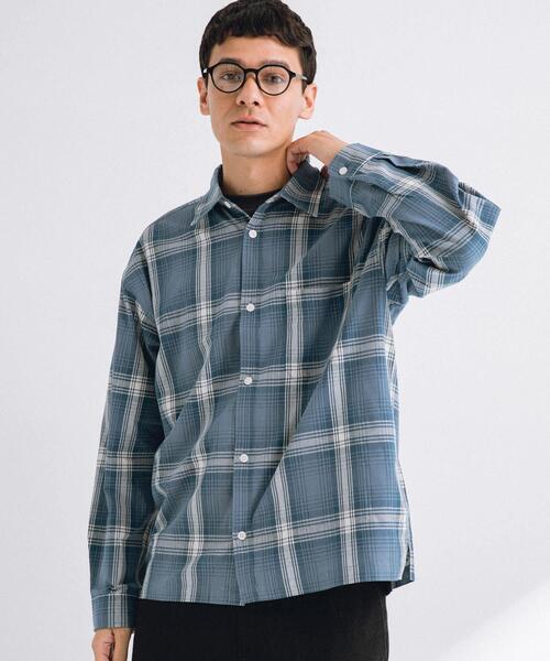 URBAN RESEARCH Sonny Label（アーバンリサーチサニーレーベル）の「リラックスフィットチェックレギュラーシャツ（シャツ/ブラウス・メンズ・ブルー系その他/ホワイト系その他・MEDIUM/LARGE）」の19枚目の写真
