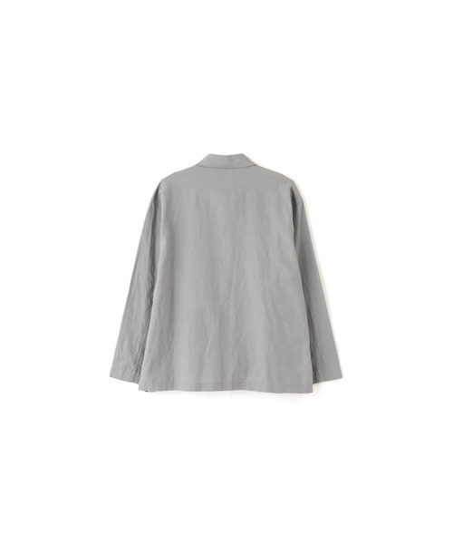 MHL.（エムエイチエル）の「COTTON HEMP OXFORD（シャツ/ブラウス・メンズ・ネイビー/グレー系その他2・LARGE/MEDIUM/SMALL）」の6枚目の写真
