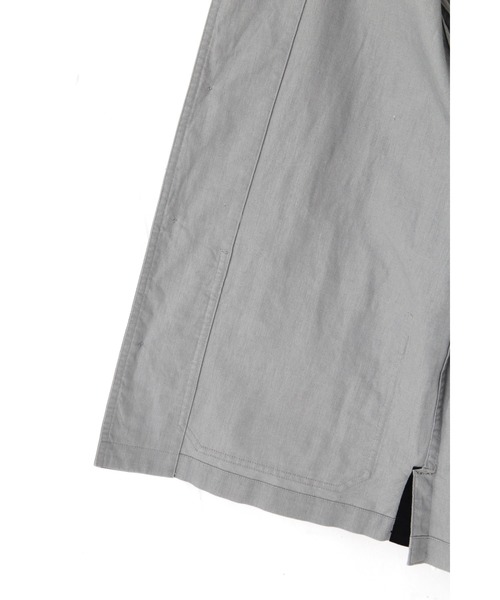 MHL.（エムエイチエル）の「COTTON HEMP OXFORD（シャツ/ブラウス・メンズ・ネイビー/グレー系その他2・LARGE/MEDIUM/SMALL）」の8枚目の写真