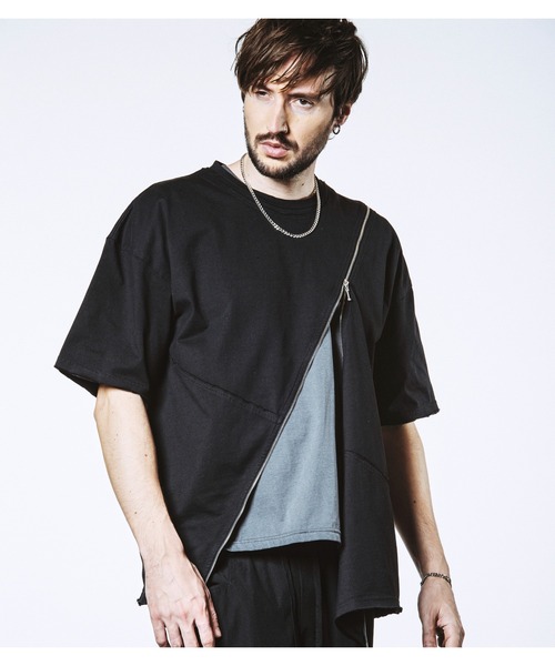 NO ID.(ノーアイディ)の「【NO ID.】Multi Seam Zip Big T-Shirt / マルチ シーム ジップ ビッグ Tシャツ(Tシャツ/カットソー・メンズ・グレー/ブラック/ホワイト・ONE SIZE)」の22枚目の写真