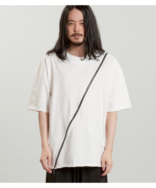 NO ID.(ノーアイディ)の「【NO ID.】Multi Seam Zip Big T-Shirt / マルチ シーム ジップ ビッグ Tシャツ(Tシャツ/カットソー・メンズ・グレー/ブラック/ホワイト・ONE SIZE)」の21枚目の写真