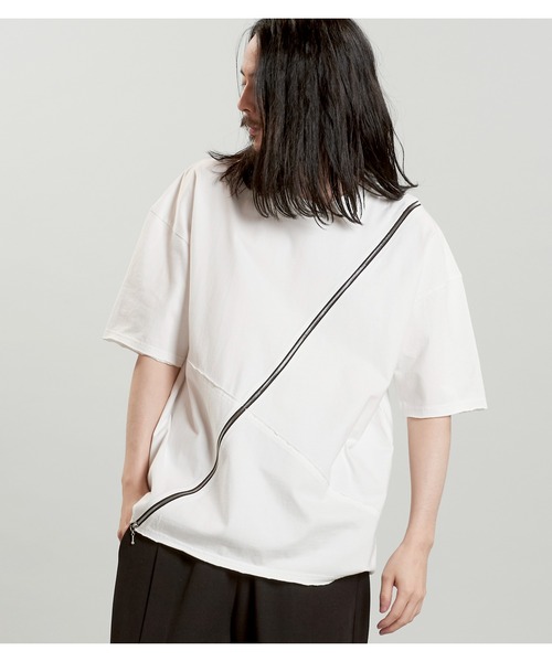 NO ID.(ノーアイディ)の「【NO ID.】Multi Seam Zip Big T-Shirt / マルチ シーム ジップ ビッグ Tシャツ(Tシャツ/カットソー・メンズ・グレー/ブラック/ホワイト・ONE SIZE)」の19枚目の写真