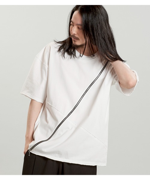 NO ID.(ノーアイディ)の「【NO ID.】Multi Seam Zip Big T-Shirt / マルチ シーム ジップ ビッグ Tシャツ(Tシャツ/カットソー・メンズ・グレー/ブラック/ホワイト・ONE SIZE)」の18枚目の写真